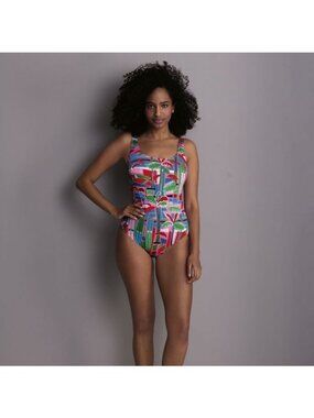 Anita Rosa Faia Cloe One Piece Swimsuit US 8C Surfing Colorful Beach Boho